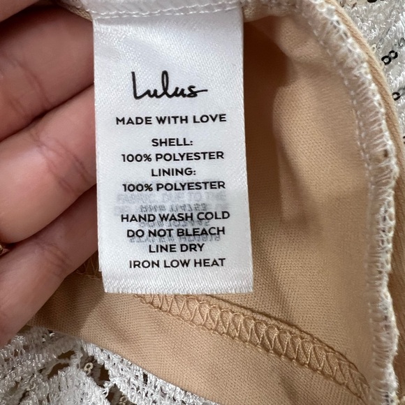 Lulus Lele White and Silver Sequin Mini Dress - Picture 7 of 7